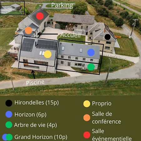 Feriehus La Ferme D'auwez - Grand Horizon - 10 Pers Avec Piscines Et Sauna